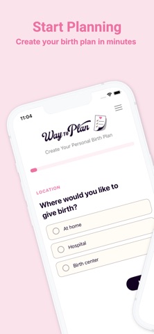 Birth Plan Pregnancy Checklist screenshot