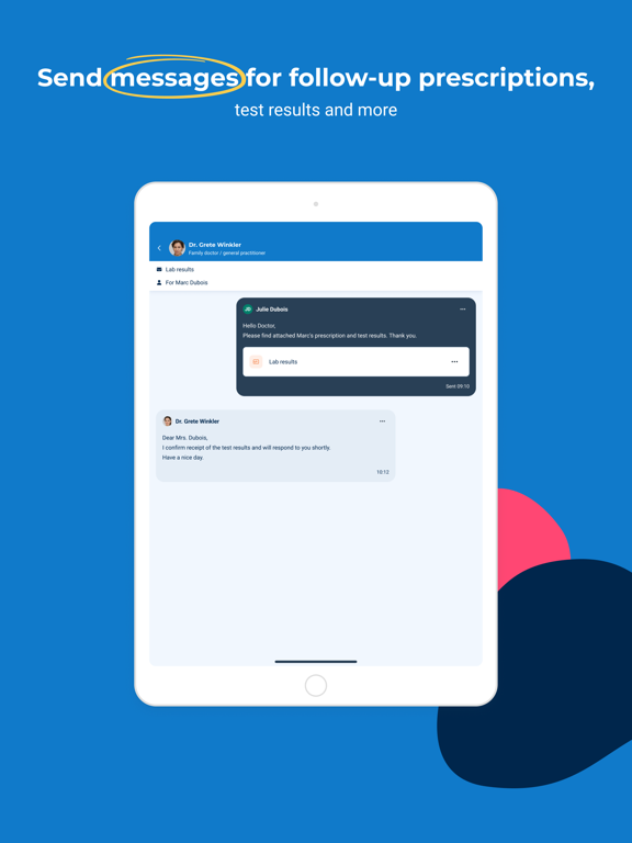 Doctolib - Your health partner iPad screenshot 4 - Medical app