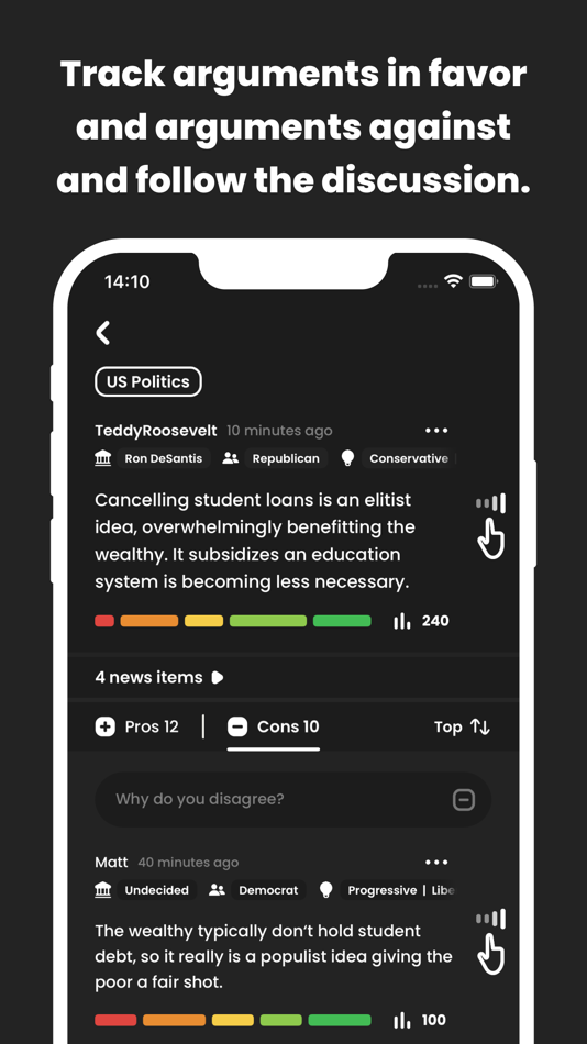 #7. Takes - Where Opinion is Made (iOS) 由: Ferdinand Riedl