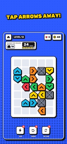 Zippity! Arrow Puzzle Escape iPhone screenshot