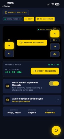 Starlight TV Display. iPhone screenshot