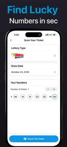 Lottery Ticket Scanner ™ screenshot