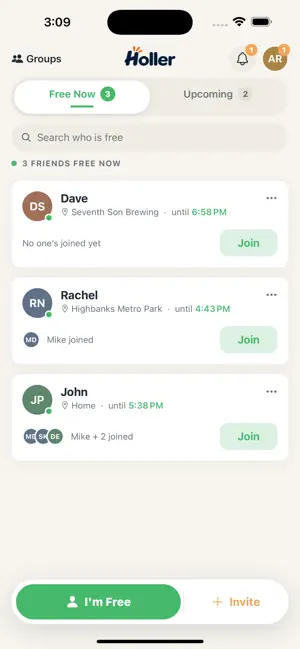 Holler: Who's Free? screenshot 1