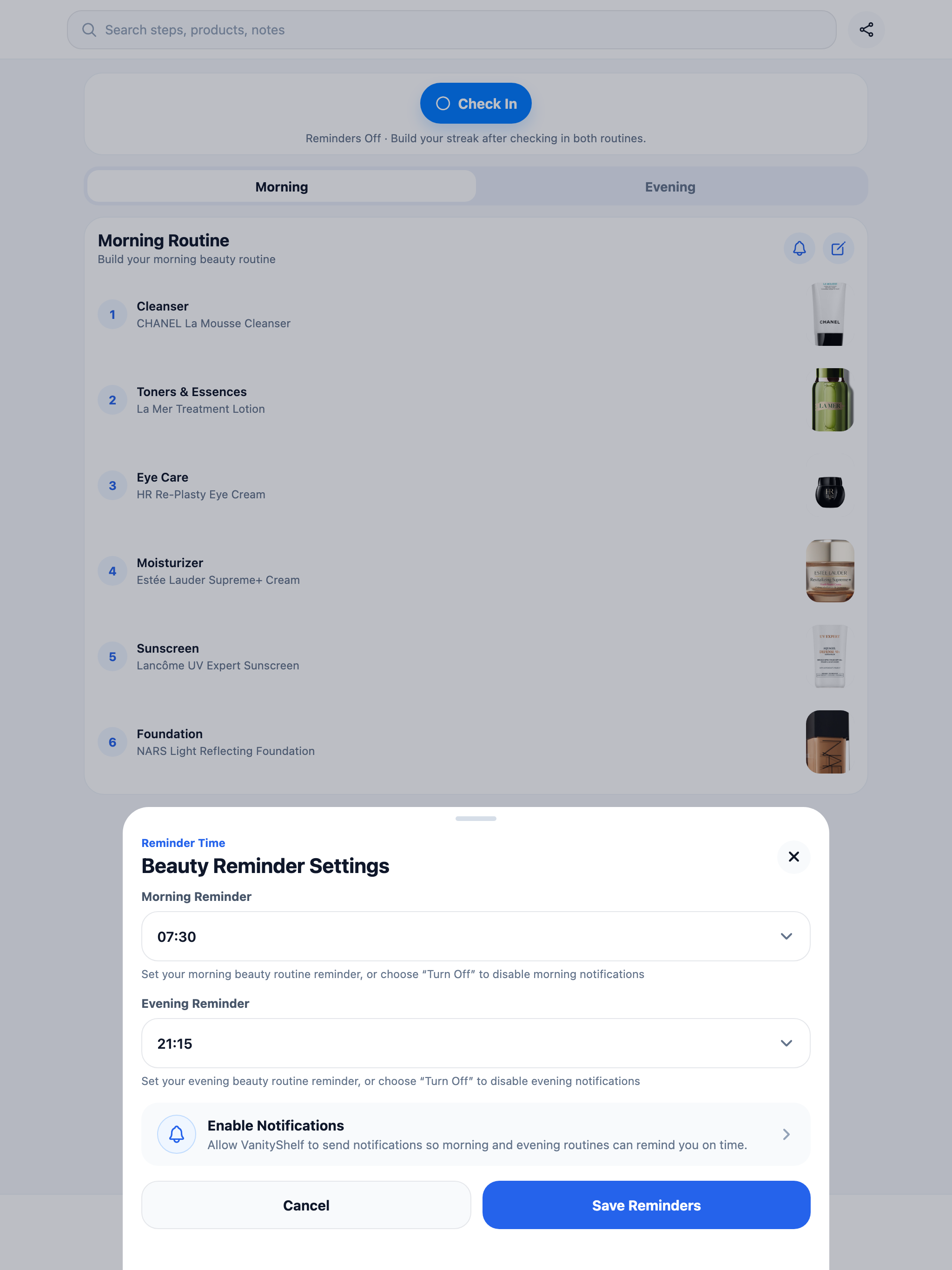 GlowShelf: Cosmetics Tracker