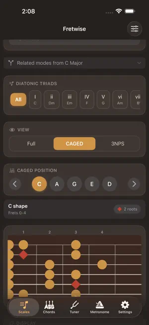Fretwise screenshot 2