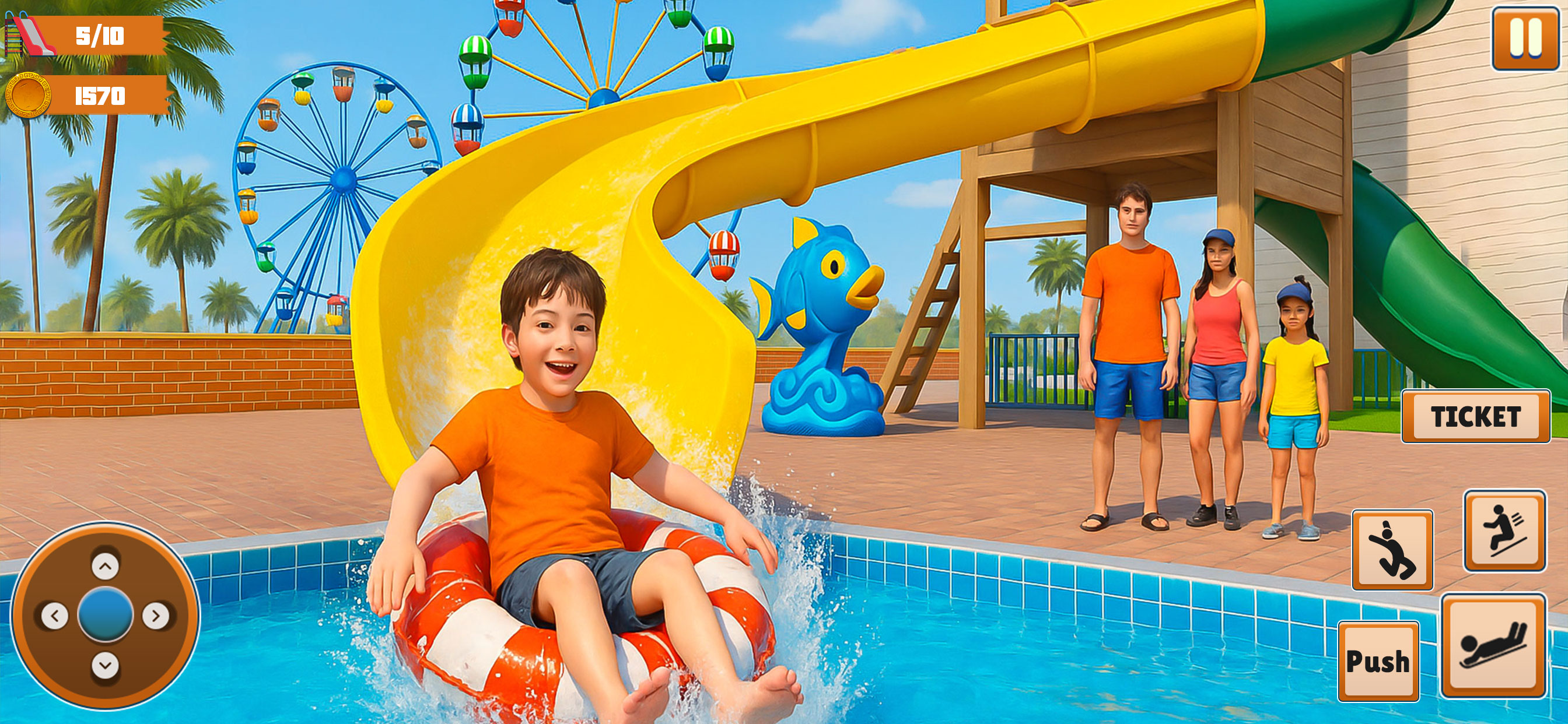 Awesome Uphill Water Pool Park screenshot 3