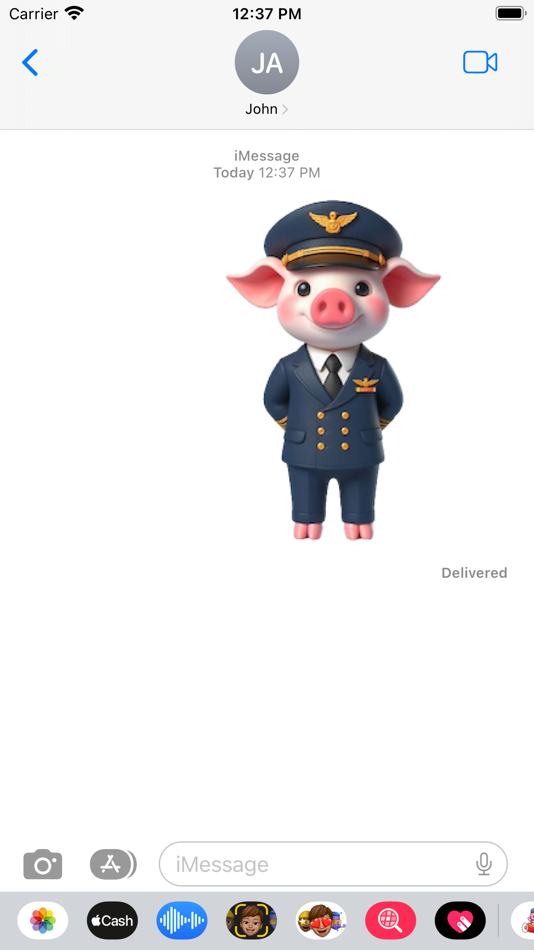#4. Pilot Piglet Stickers (iOS) 게시자: Paul Scott