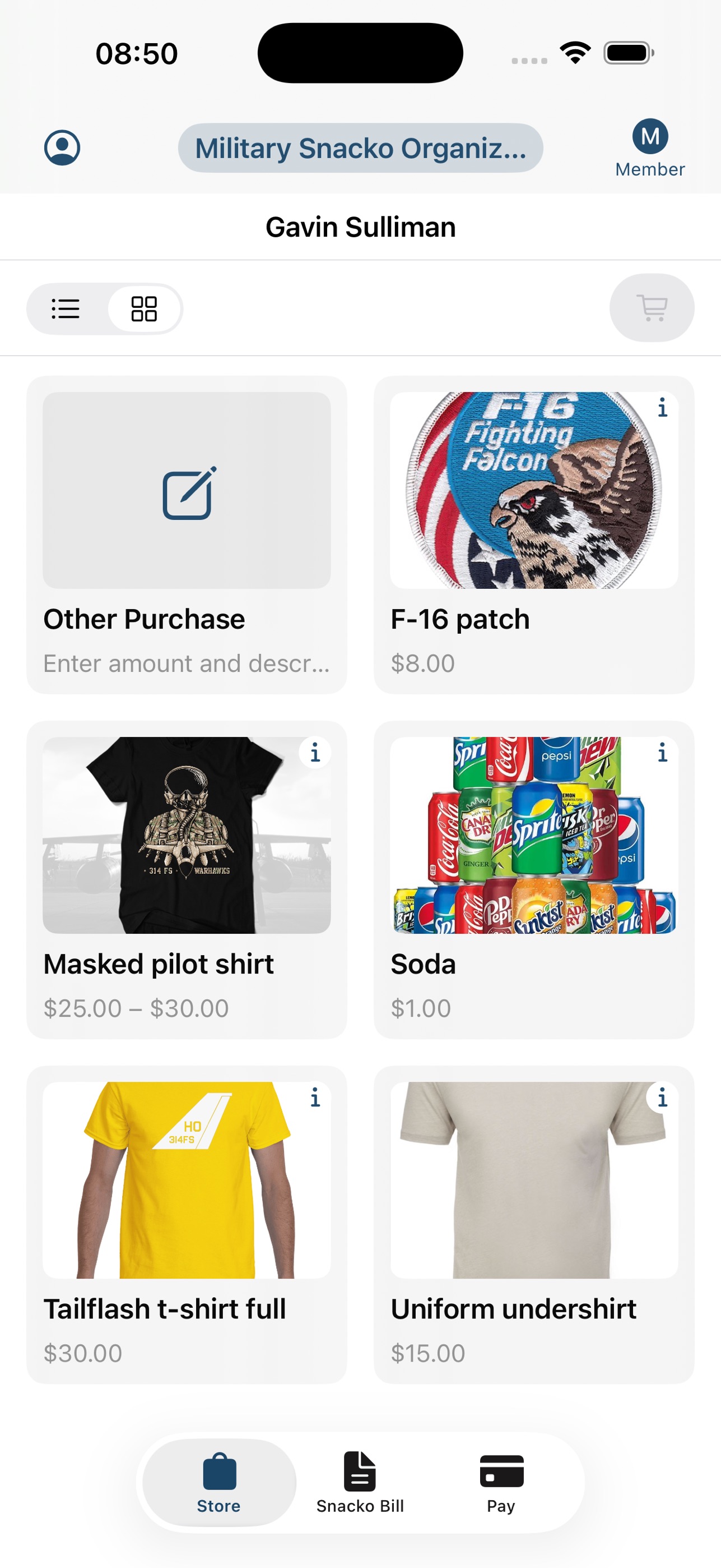 Screenshot 1 of Snacko App