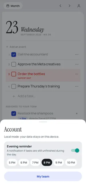 Daily Tasks Notebook screenshot 1