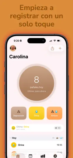 Captura de pantalla de Mi Bebé Diario De Pañales en iPhone 2