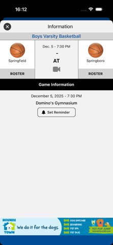 Springboro Panthers Athletics iPhone screenshot