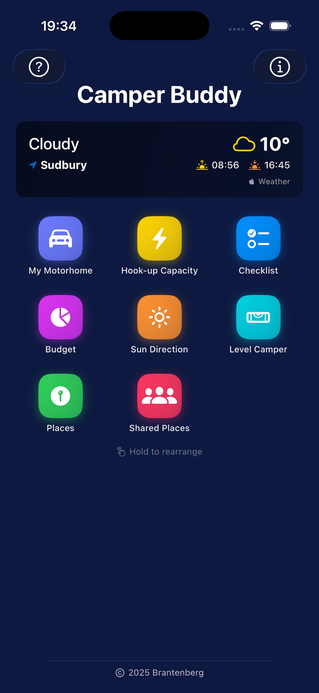 Screenshot 1 of CamperBuddy