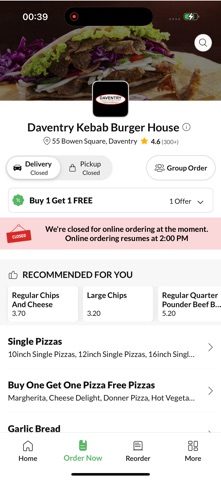Daventry Kebab Burger House screenshot