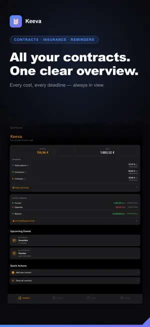 Keeva – Contract manager screenshot 1