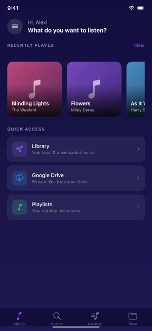 Cloud Music Player — BeeStudio screenshot 1