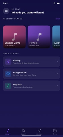 Cloud Music Player — BeeStudio Screenshot 1 of 5