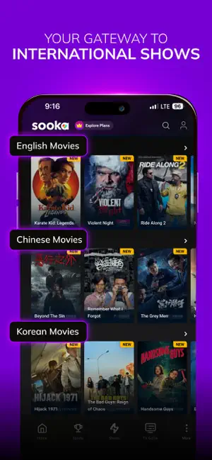 sooka - Sports, Dramas, Movies iPhone screenshot 6