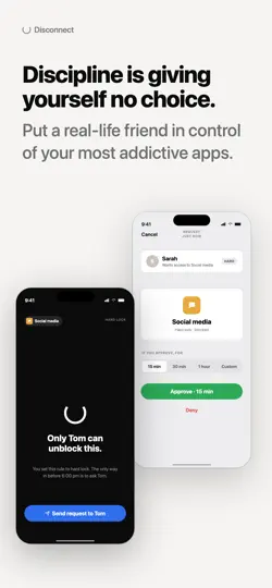 Captura de pantalla de Bloqueo De Apps: Disconnect en iPhone 1