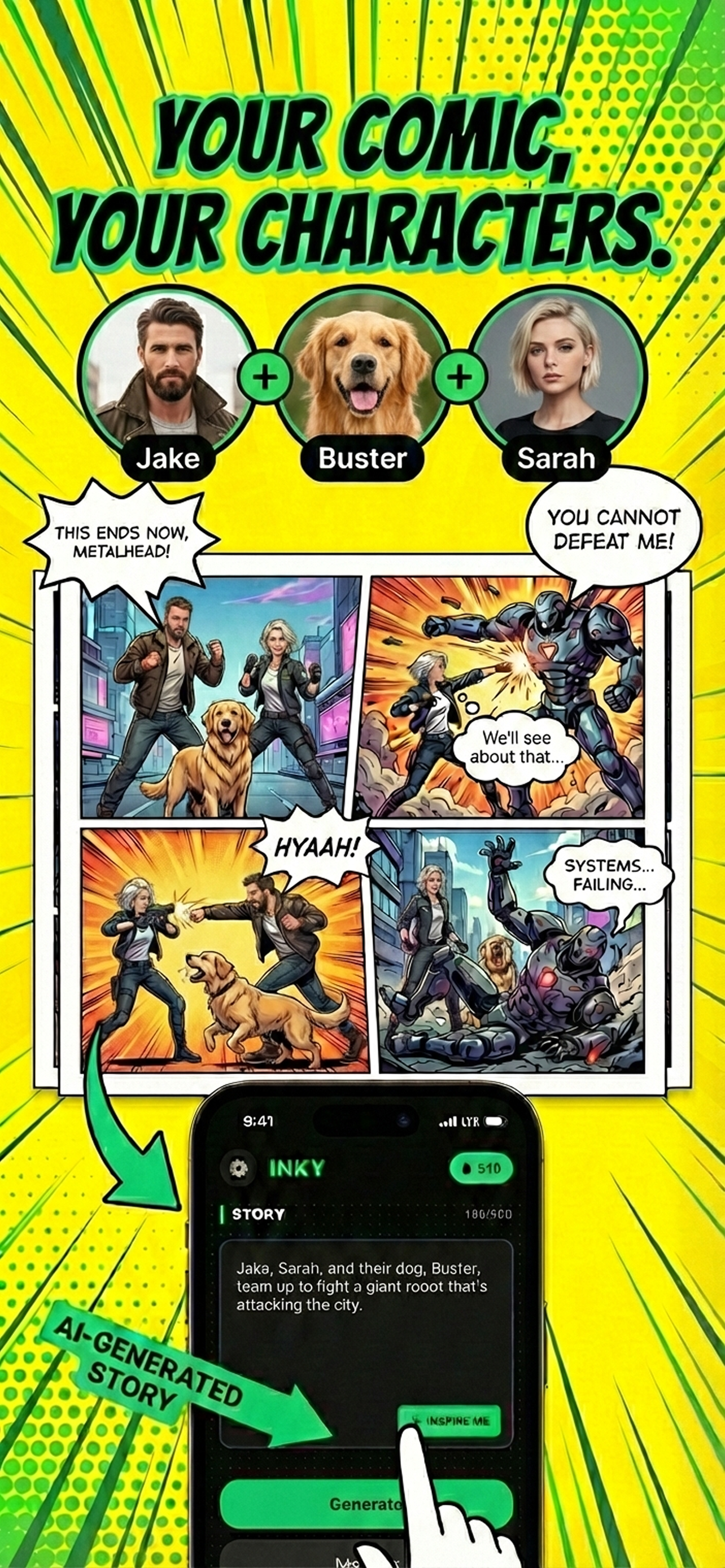 INKY: AI Manga, Comic & Anime