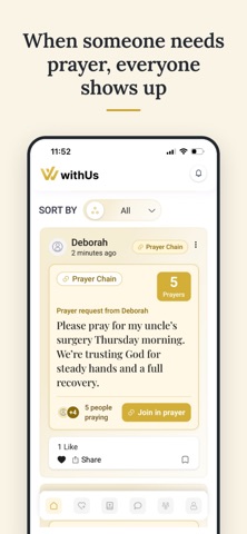 withUs: Prayer & Community Screenshot 5 of 5
