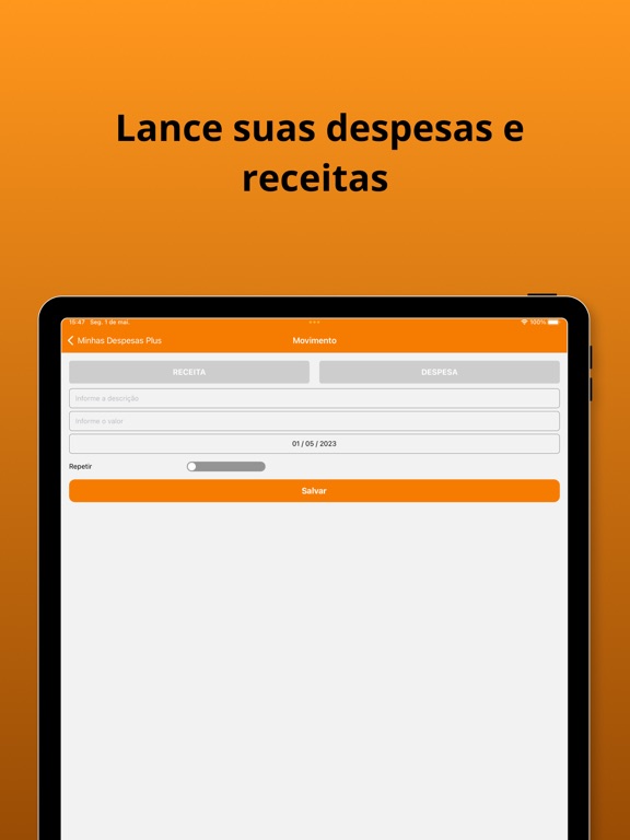 Screenshot #6 pour Minhas Despesas Plus