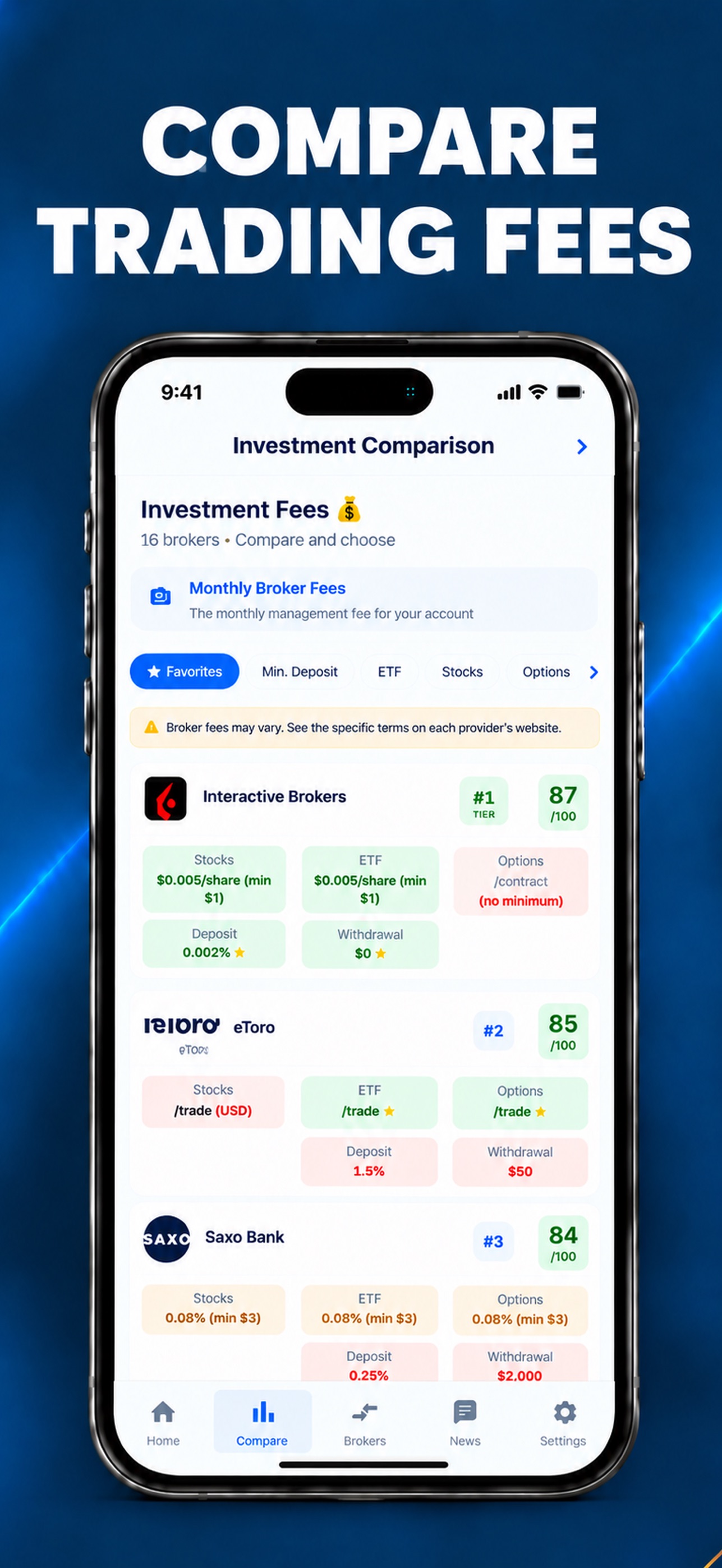 Screenshot 4 of InvestRank: Compare Brokers