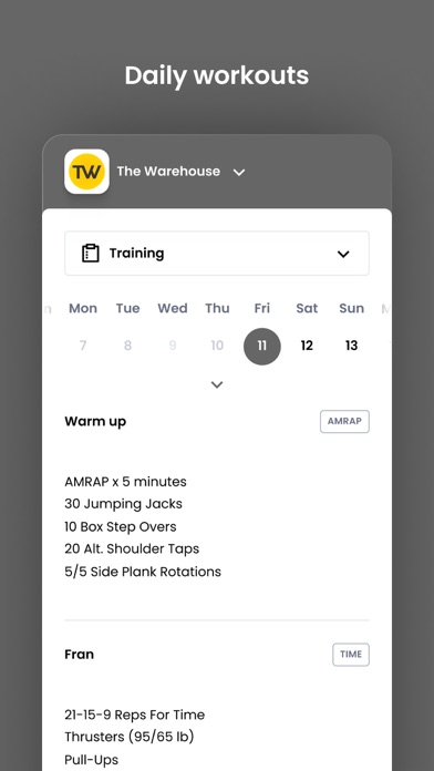 The Warehouse Wellness Screenshot