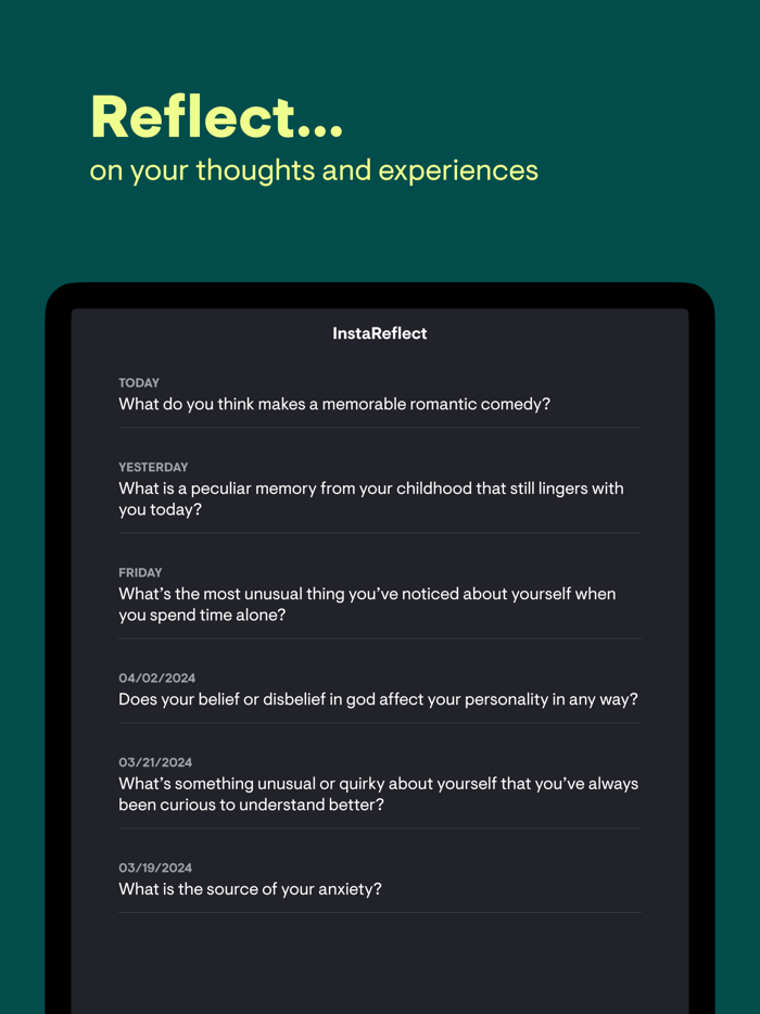 Wisdom Journal InstaReflect