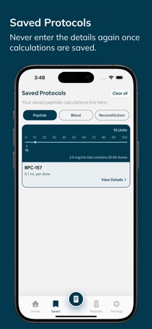 Peptide Calculator - DoseLab Screenshot 4 of 5