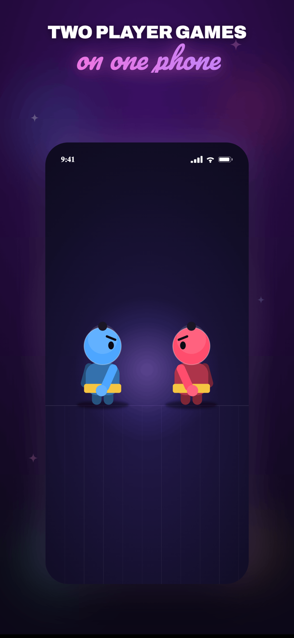 Split screen: one player per side
