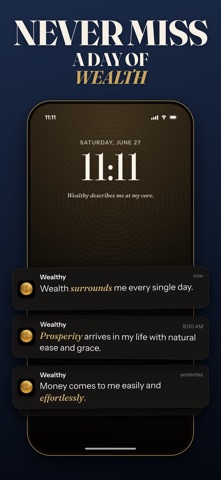 Wealthy: Money Affirmations Screenshot 2 of 8