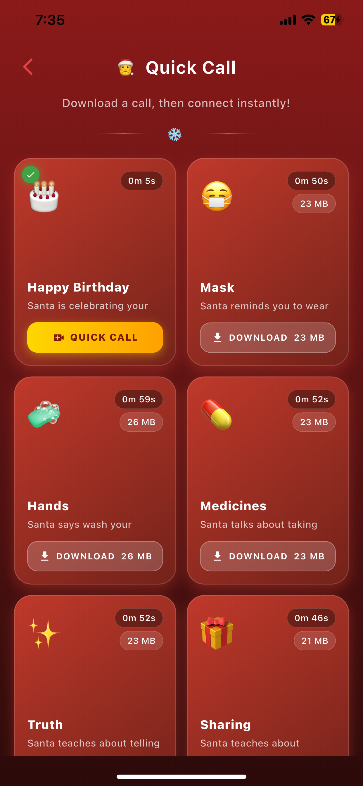 Custom Video Call Santa screenshot 2