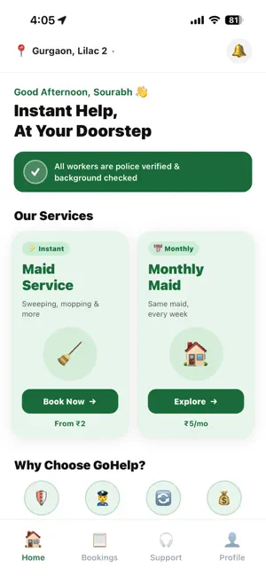 GoHelp - Home Services screenshot 2