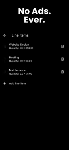 Invoice Maker & PDF Generator Screenshot 5 of 5