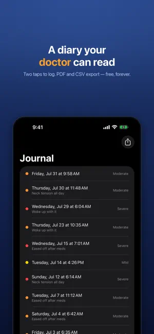 Barolert: Migraine Forecast screenshot 4