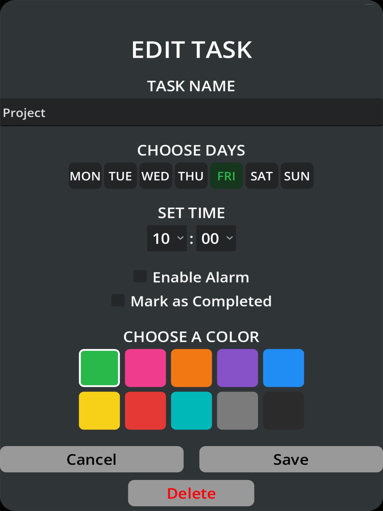 Screenshot 8 of MyWeeklyPlanner
