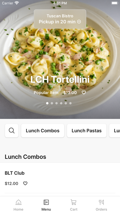 Tuscan Bistro iPhone screenshot 2 - Food & Drink app