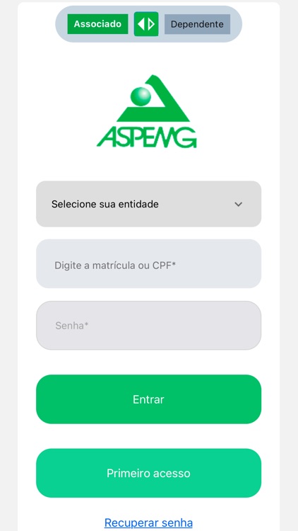 ASPEMG Aplicativo do Associado