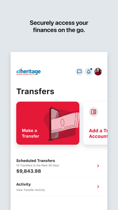 Heritage Federal Credit Union Screenshot