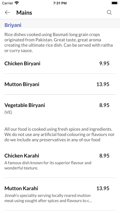 Jinnah Bistro Screenshot
