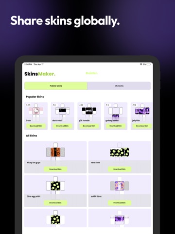Skins Maker for RBLX iPad app afbeelding 5