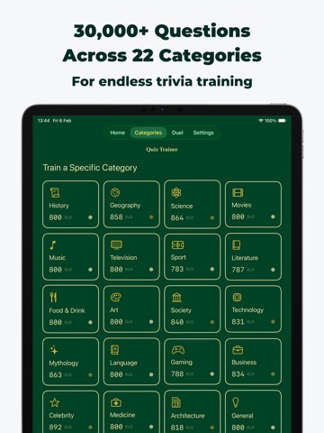 Quiz Trainer iPad screenshot