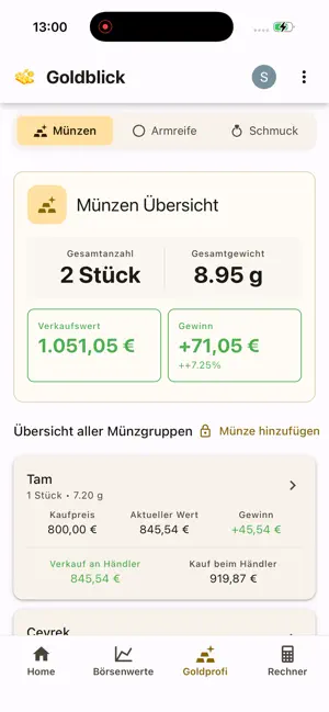 Goldblick iPhone screenshot 4