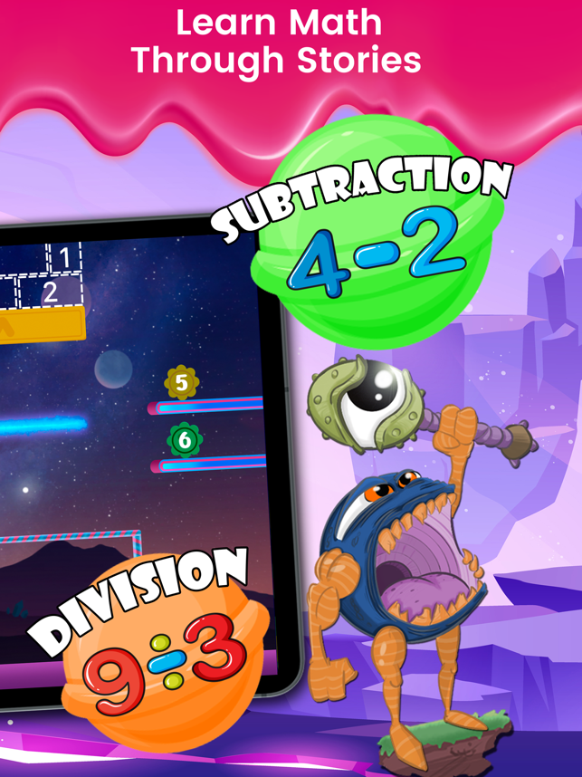 ‎Monster Math : Kids Fun Games Screenshot