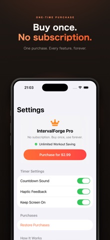 IntervalForge: HIIT & Tabata Screenshot 6 of 6