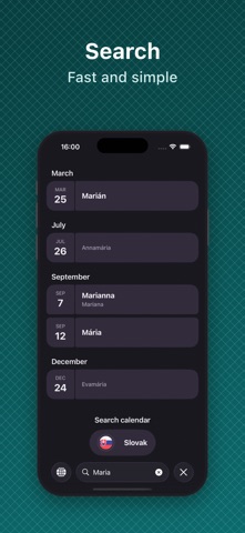 Name day - calendar Screenshot 4 of 5