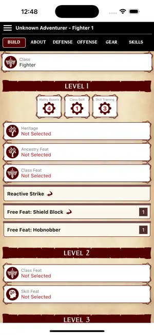 Pathbuilder 2e screenshot 2
