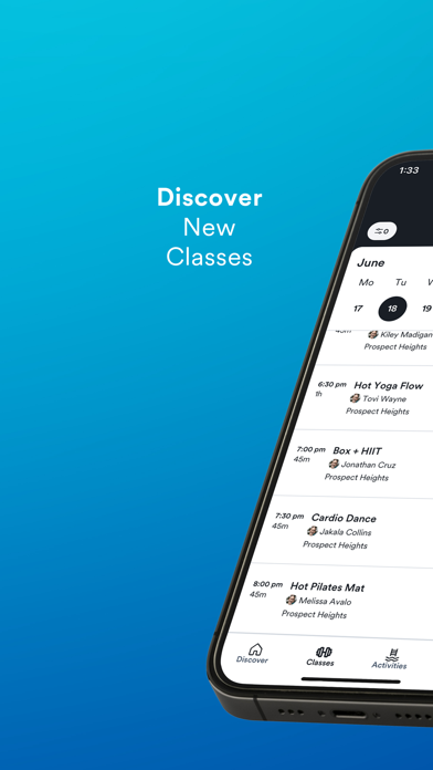 Chelsea Piers Fitness App Screenshot