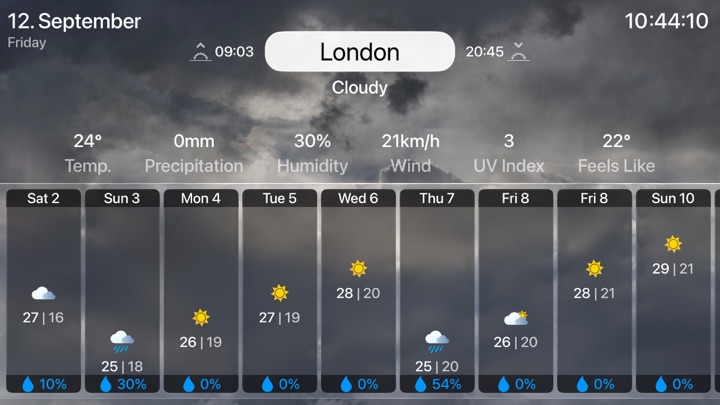 Screenshot #3 pour MWeather TV - Weather Forecast
