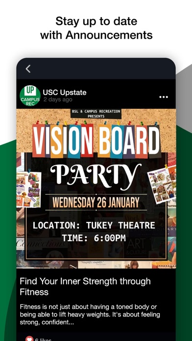 USC Upstate Spartan Rec Screenshot